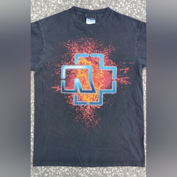 Vtg 2006 Rammstein Industrial Metal Double Sided Print T-Shirt Size (M) - Picture 3 of 5